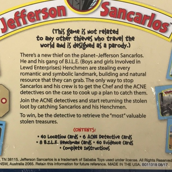New Where in the World is Jefferson Sancarlos Mystery Game - Picture 6 of 8